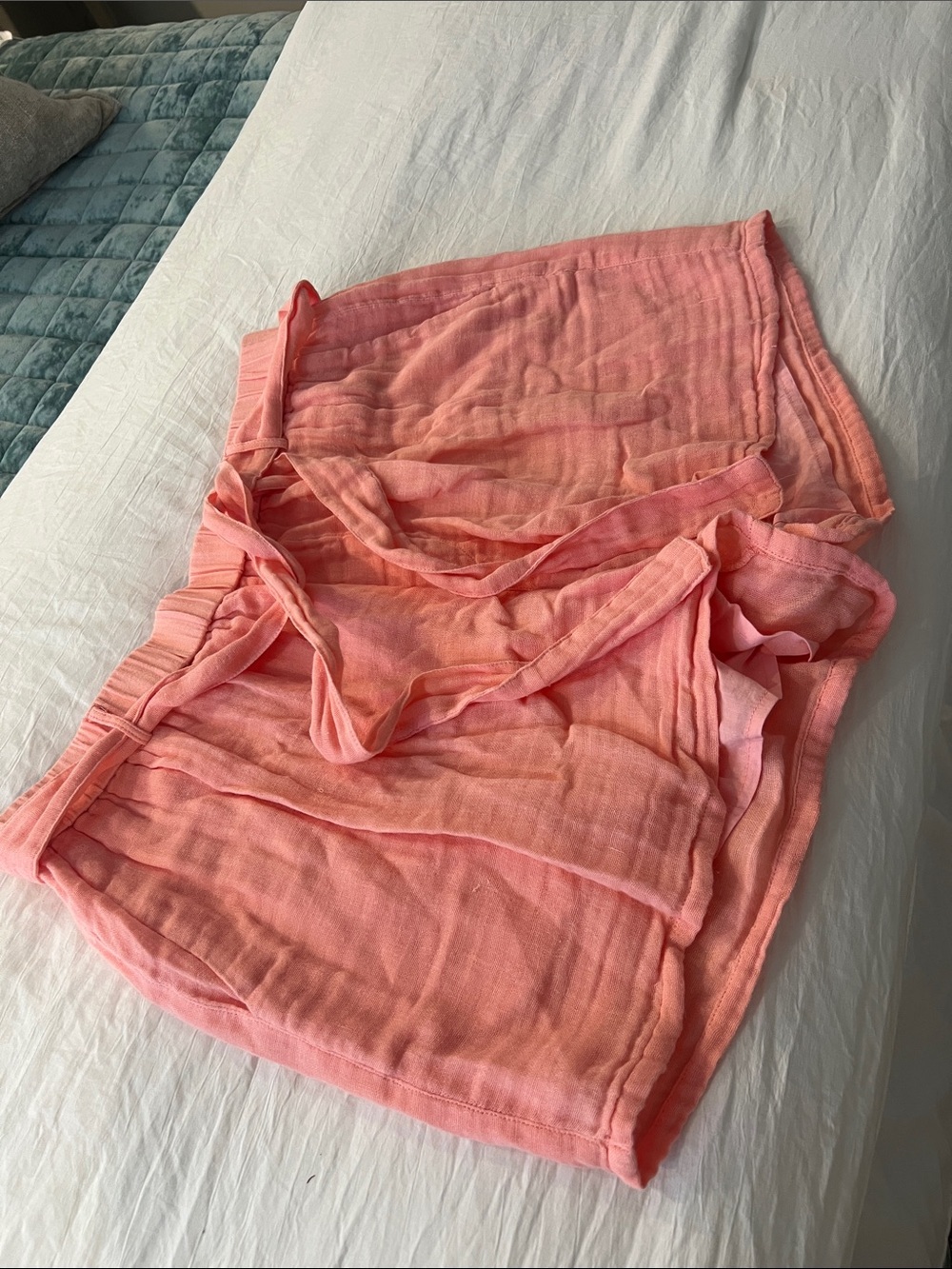 Sundays gauze brand Soft Coral Pink Lightweight shorts